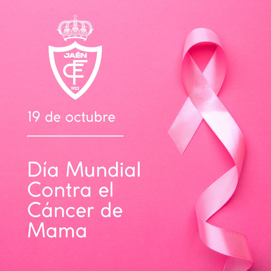 🩷 El Real Jaén C.F femenino, se une a la conmemoración del Día Mundial Contra el Cáncer de Mama, que se celebra hoy, 19 de octubre, en un esfuerzo por concienciar sobre esta enfermedad. #DíaMundialDelCáncerDeMama | #ElRosaesMasqueunColor