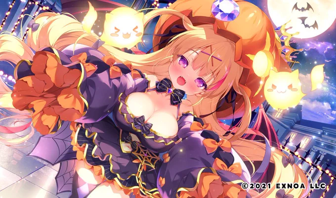 DMM GAMES様「エンジェリックリンク」にてジャックオーランタンちゃんを描かせていただきました。よろしくお願いしますエンジェリックリンク #エンクリ 