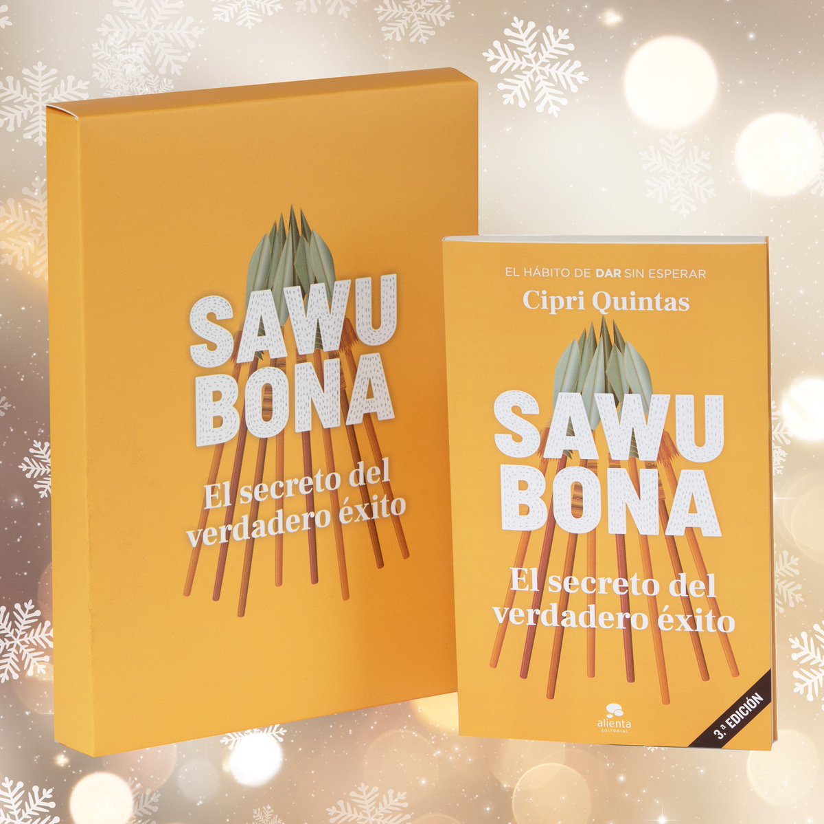 cipriquintas's tweet photo. Esta Navidad 🤗🎁🎄 te invito a que regales en tu empresa dos herramientas poderosas para el crecimiento personal y profesional, mis dos libros solidarios @Alienta "Sawubona: El secreto del verdadero éxito" y "El Libro del Networking". Regala uno o los dos en pack personalizado❤️ https://t.co/zuFCiV3YcJ