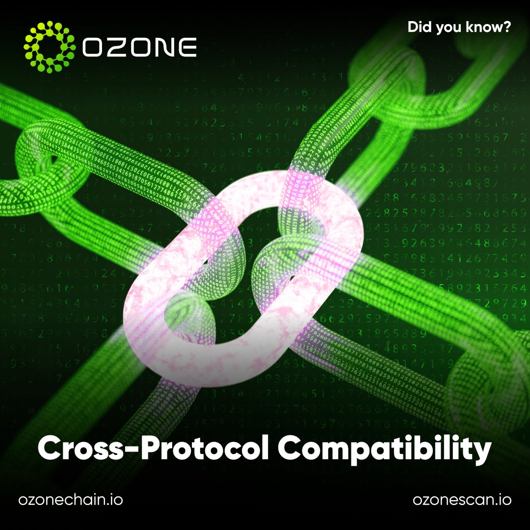 Ozone_chain's tweet image. 🔄 Cross-Protocol Compatibility 
💡 Ozone Chain DeFi projects often collaborate across different protocols, expanding the DeFi ecosystem's reach and utility. 🌐🤝
#CrossProtocol #DeFiCollaboration