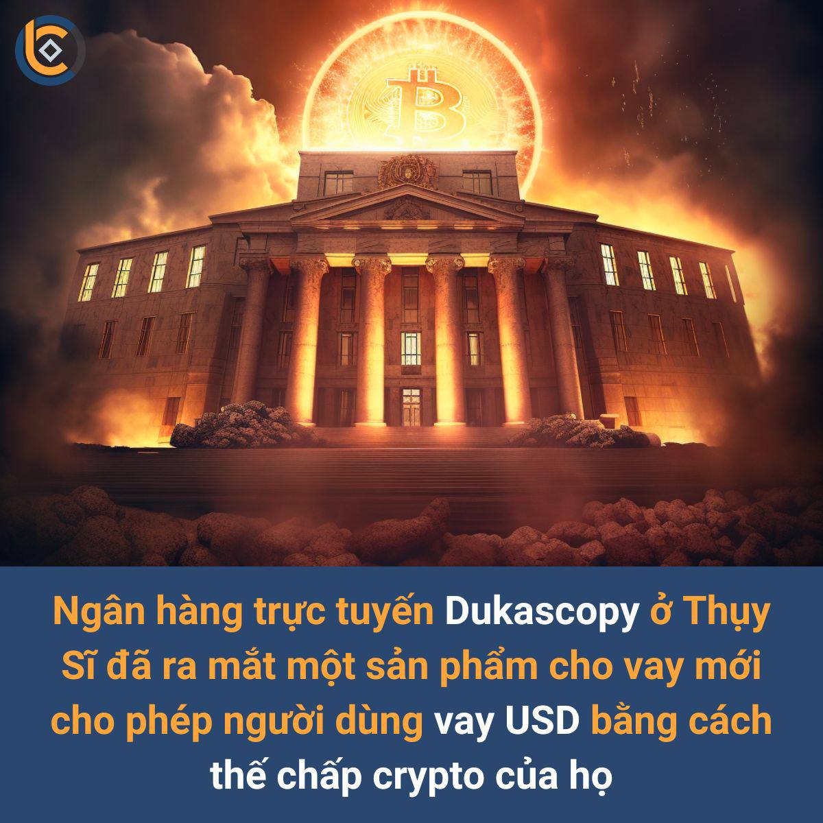 nhuyenn204's tweet photo. Họ có thể nhận một khoản vay tương đương 50% giá trị crypto của họ dưới dạng tiền pháp định.

Điều này đồng nghĩa với việc bạn có thể sử dụng crypto của mình để vay tiền mà không cần bán nó. Tất cả các hoạt động cho vay này đều được tự động hóa, và có một khoản phí 1% áp dụng cho việc chuyển crypto vào tài khoản. Việc cung cấp dịch vụ mới này của Ngân hàng Dukascopy, được quản lý bởi Cơ quan giám sát thị trường tài chính Thụy Sĩ.