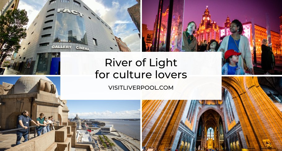 River of Light for culture lovers! ✨ 📅27 Oct - 5 Nov 📍 Liverpool Waterfront Make a day out of visiting Liverpool for #RiverOfLight and explore all the art galleries, exhibitions and culture on offer! ➡️ visitliverpool.com/blog/post/rive…
