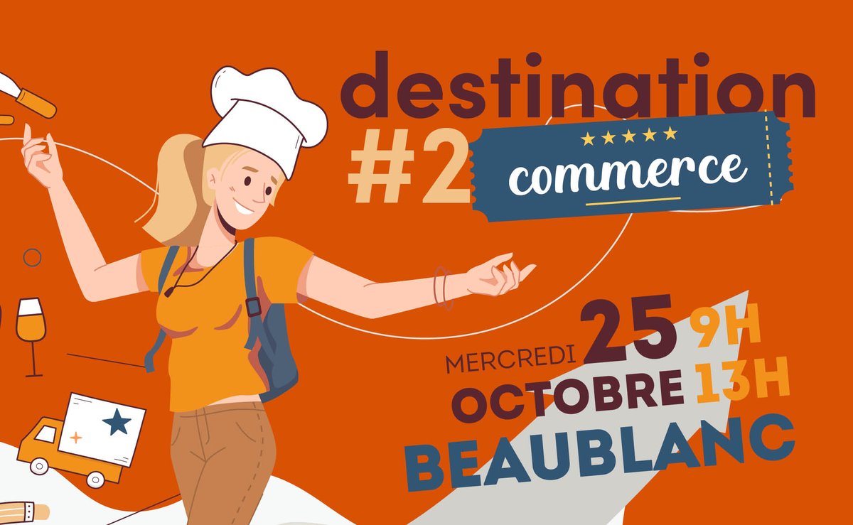 📡SAVE THE DATE !
Vous recherchez une alternance dans les domaines de la restauration, du commerce ou de l'administration ?

Venez nous rencontrer sur notre stand du forum "Destination Commerce" le mercredi 25 octobre de 9h à 13h à Beaublanc !
