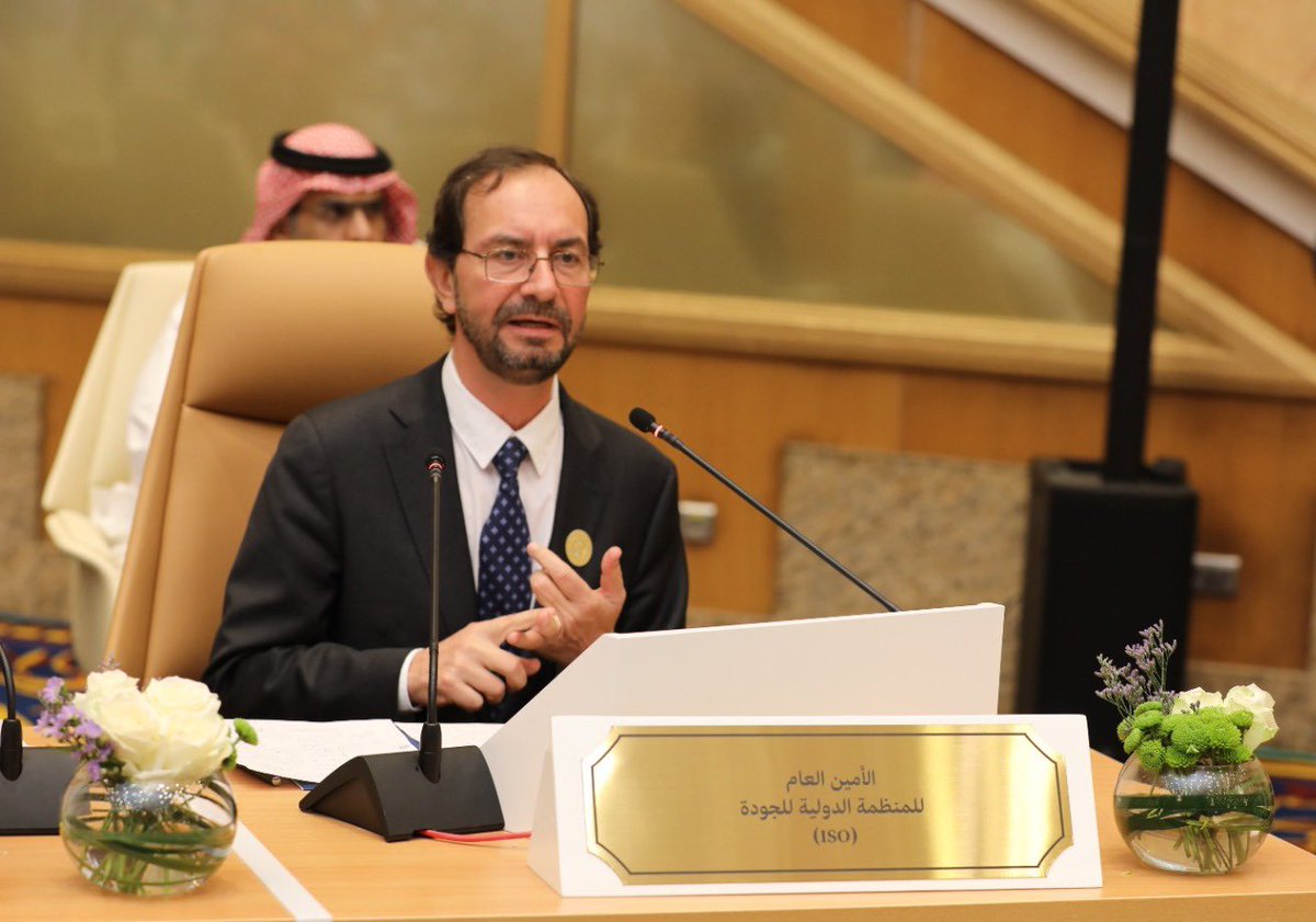 ICESCO (@icesco_en) on Twitter photo “ISO core values and standards are essential help to achieving a sustainable development” - Mr. Sergio Mujica, <a href="/ISOSecGen/">Sergio Mujica</a>
At 9th Conference for Ministers of Environment in the Islamic World “ISO core values and standards are essential help to achieving a sustainable development” - Mr. Sergio Mujica, <a href="/ISOSecGen/">Sergio Mujica</a>
At 9th Conference for Ministers of Environment in the Islamic World