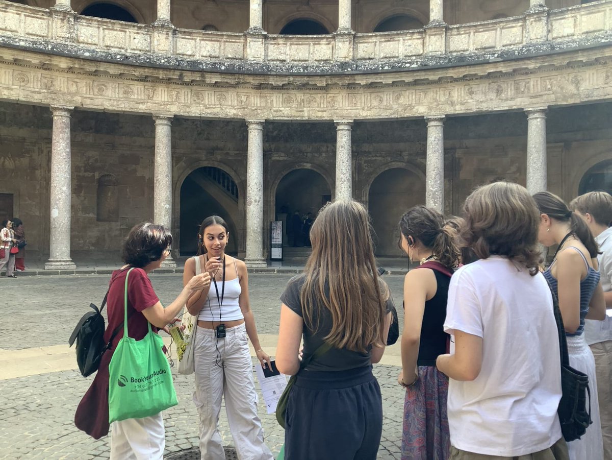 PutneyHighTrip's tweet photo. Our Year 12s Anna and Lana volunteered to be translators on our guided tour of La Alhambra. Everyone was amazed by their outstanding translation skills
#PHSTrips
#Granada https://t.co/wnP6hYBRZN