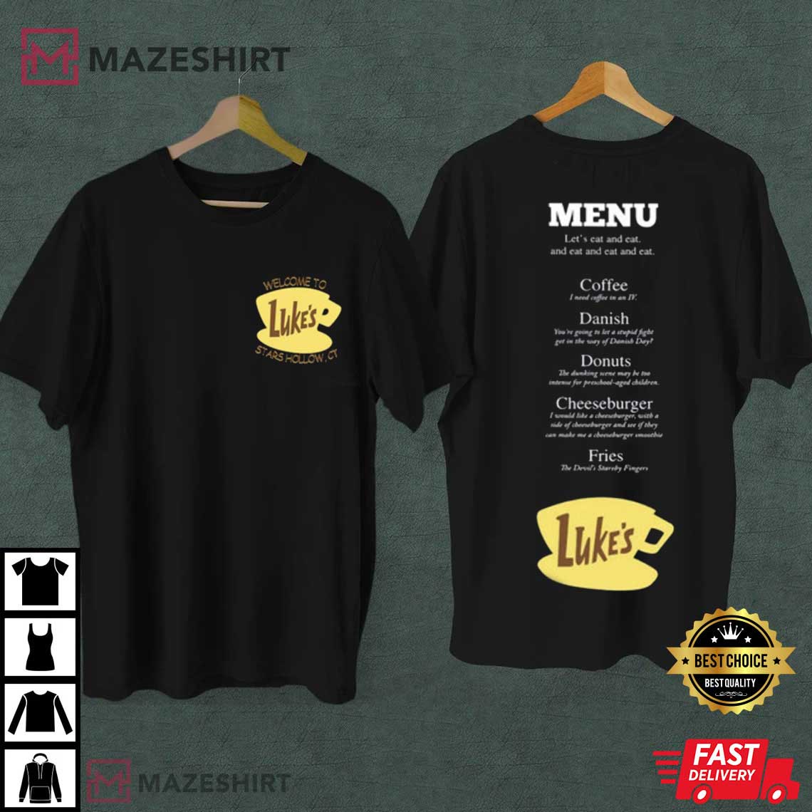 #Lukesdiner #gilmoregirls mazeshirt.com/product/lukes-…