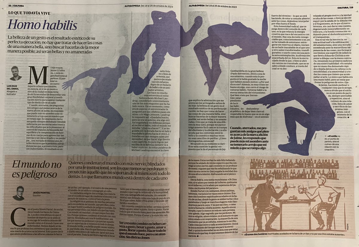 thefromthetree's tweet photo. ¿Qué relación tienen Michael Laudrup, Sorrentino o Chillida con mi hijo Jaime y su afición por el parkour?

Fuck el estilo, fuck el stylish; mi nueva columna para @alfayomegasem https://t.co/iFCFY2hYKp