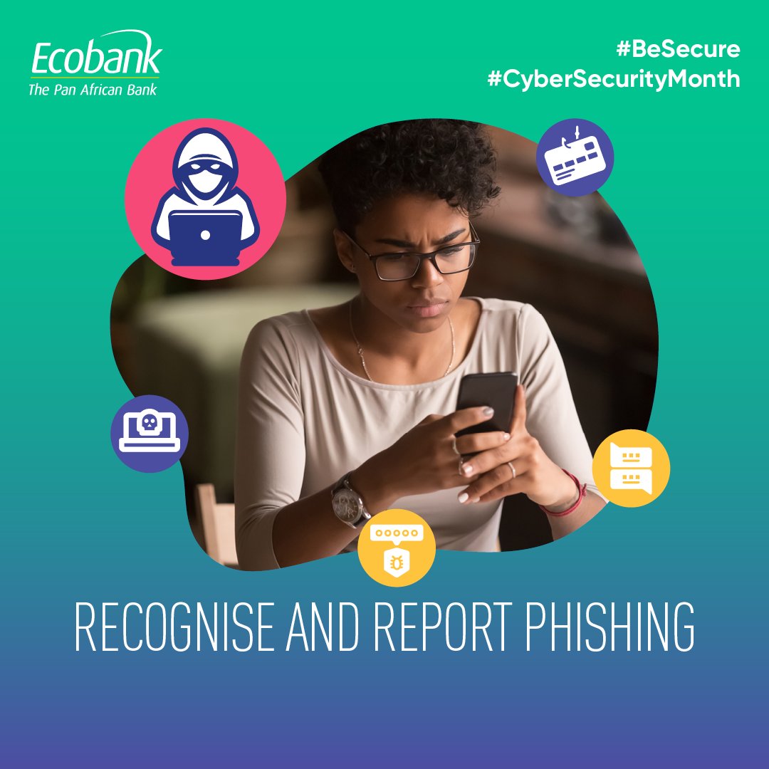 Don’t be a victim of phishing scams this #CyberSecurityMonth!

Phishing emails/texts pretend to be credible and ask for personal info to steal your money or identity. Don’t click on the link or provide the information, but do report it.
#BeSecure
 #CyberSecurity