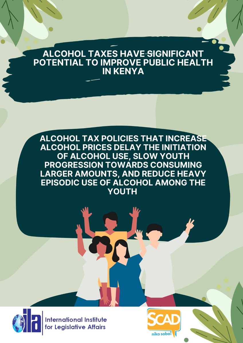 Taxation and pricing policies are among the most effective and cost-effective alcohol control measures. These are proven measures to reduce harmful use of alcohol and it provides governments revenue to offset the economic costs of harmful use of alcohol. #KenyaMTRS #AlcoholTaxKE