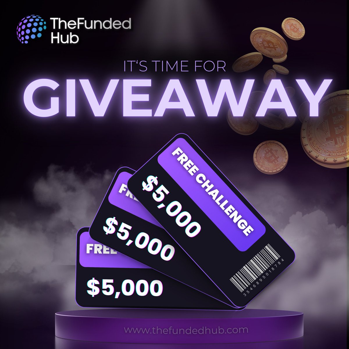 3 x 5K 👇🏽💙

Instructions:  

1️⃣ Follow:  
<a href="/pip_wizzard/">wizzard</a> 
@TheFundedHub
<a href="/himarcolino/">Marco</a>
<a href="/commzilla/">Comm</a> 

2️⃣ Like , Retweet and Comment    

3️⃣ Sign Up our Waiting List:  thefundedhub.com  

4️⃣ Join our Discord: discord.com/invite/thefund…

5️⃣ Tag 3 Traders Friends  

⏱️ 3 Days