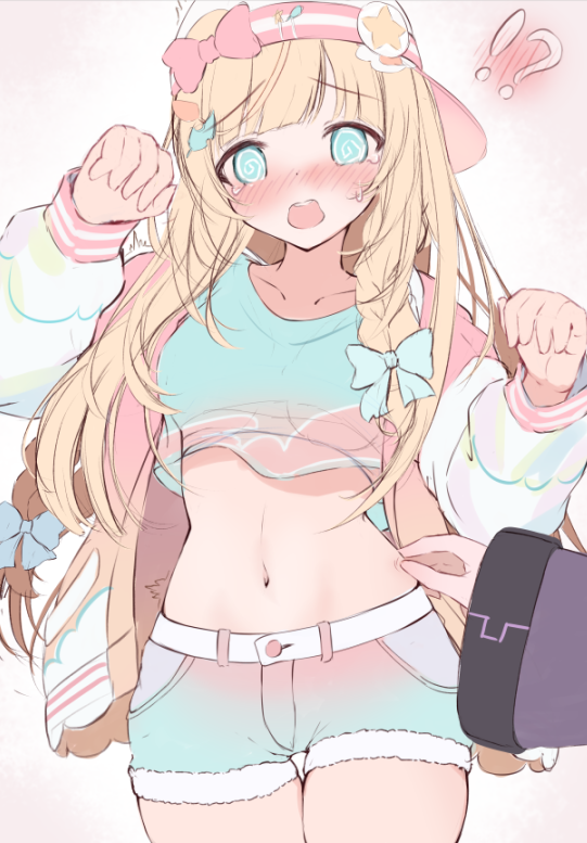 風真いろは 「いろは殿のお腹つまみたいrkgk 」|けースヶのイラスト