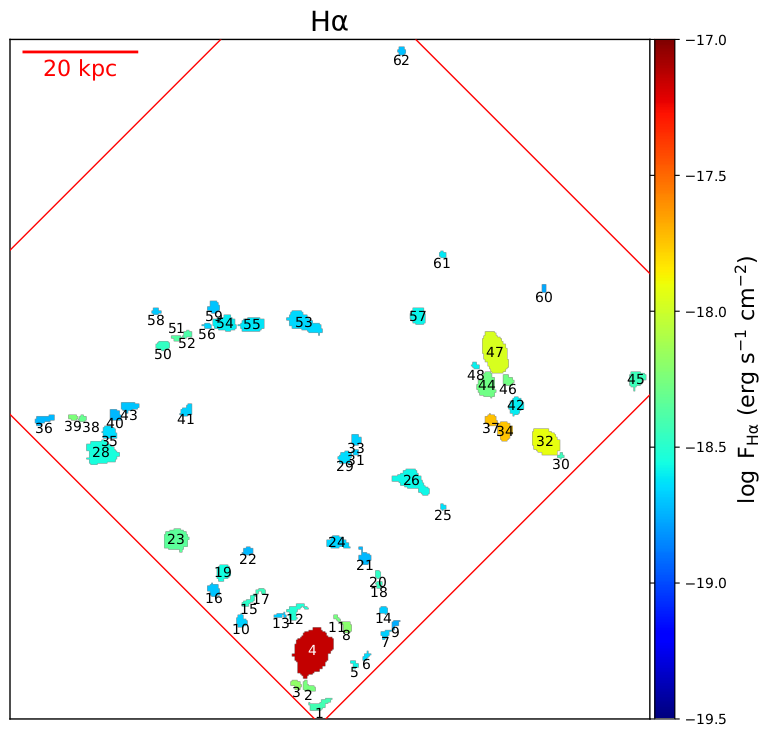 PWei888's tweet photo. New paper on Malin 1 led by Junais: With MUSE we were able to detect HII regions out to ~100 kpc from the center of the galaxy! The outer disk has extremely low ΣSFR.
https://t.co/oqCKtYDOrT #LSBgalaxy #musevlt https://t.co/T5eNAeY53I