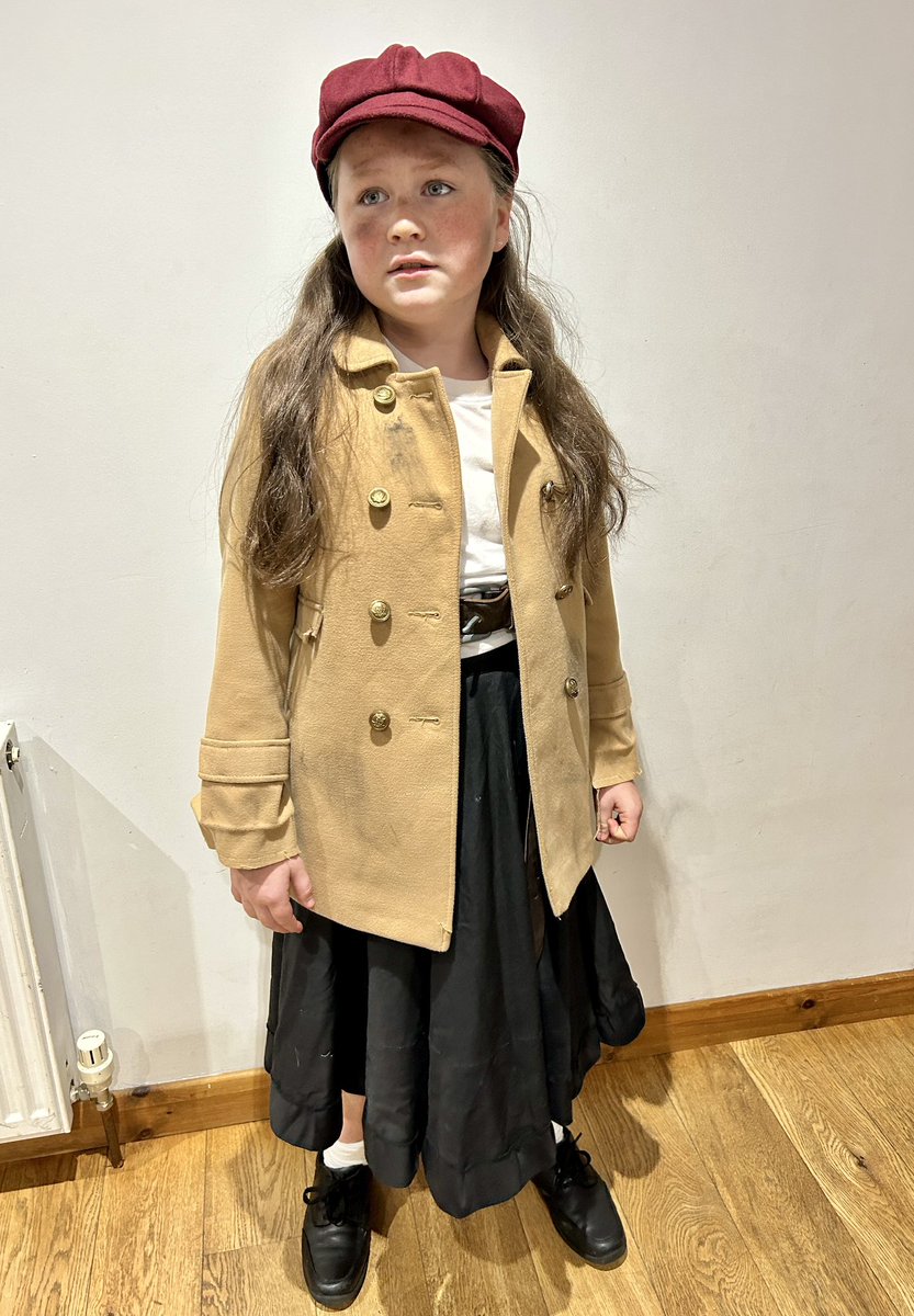 Today at school is ‘dress up as your chosen occupation’. Of course there was only one choice, after playing Young Eponine on the <a href="/lesmisofficial/">Les Misérables</a> tour, my dream occupation when I’m older would be to do a <a href="/CarrieHFletcher/">Carrie Hope Fletcher</a> &amp; play older Eponine as well, keep the dream alive❤️