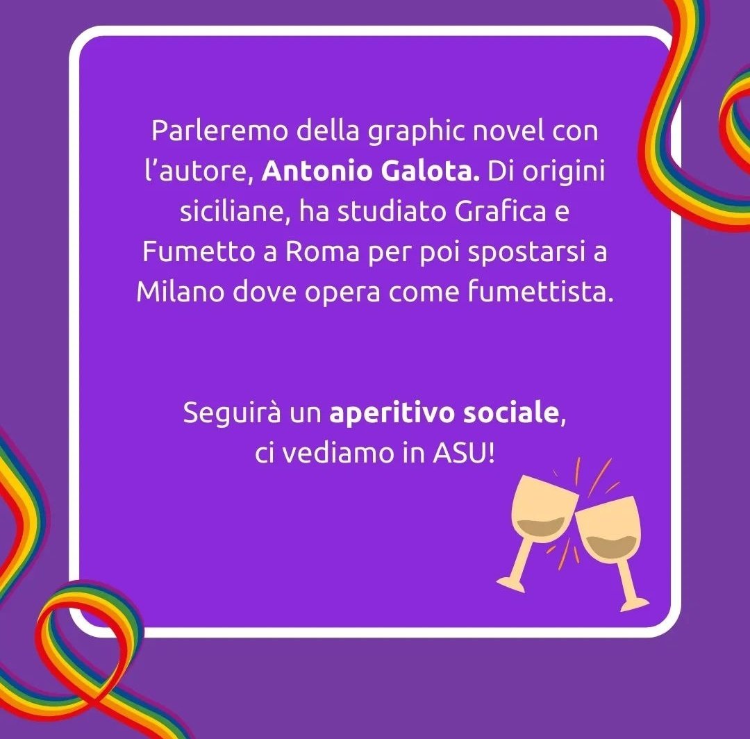 kosmos_padova's tweet photo. Sta sera in ASU ospiteremo la presentazione della graphic novel POLI con il suo autore alle 18:30⏰ in via S. Sofia 5. 📍
È un'opera che parla di poliamore, salute mentale e ricerca della propria indipendenza. ✨🏳️‍🌈
A seguire ci sarà un aperitivo sociale ad offerta libera 🔥 https://t.co/rQPMdkMbih