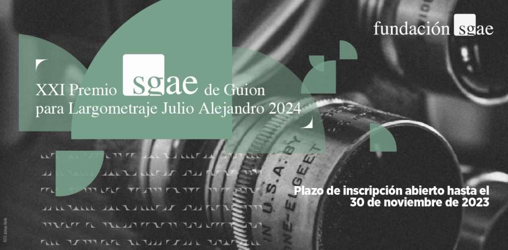SgaeAudiovisual's tweet image. ⚡️!Abierta la convocatoria del 21  Premio de ✍️#Guion para 📽️Largometraje Julio Alejandro!, que convoca @fundacionsgae 
🏆El mejor #guion de la comunidad hispanohablante recibirá 🪙25.000 euros
📩Manda tu texto original hasta el 30 de noviembre de 2023
ℹ️bit.ly/46T0RbJ