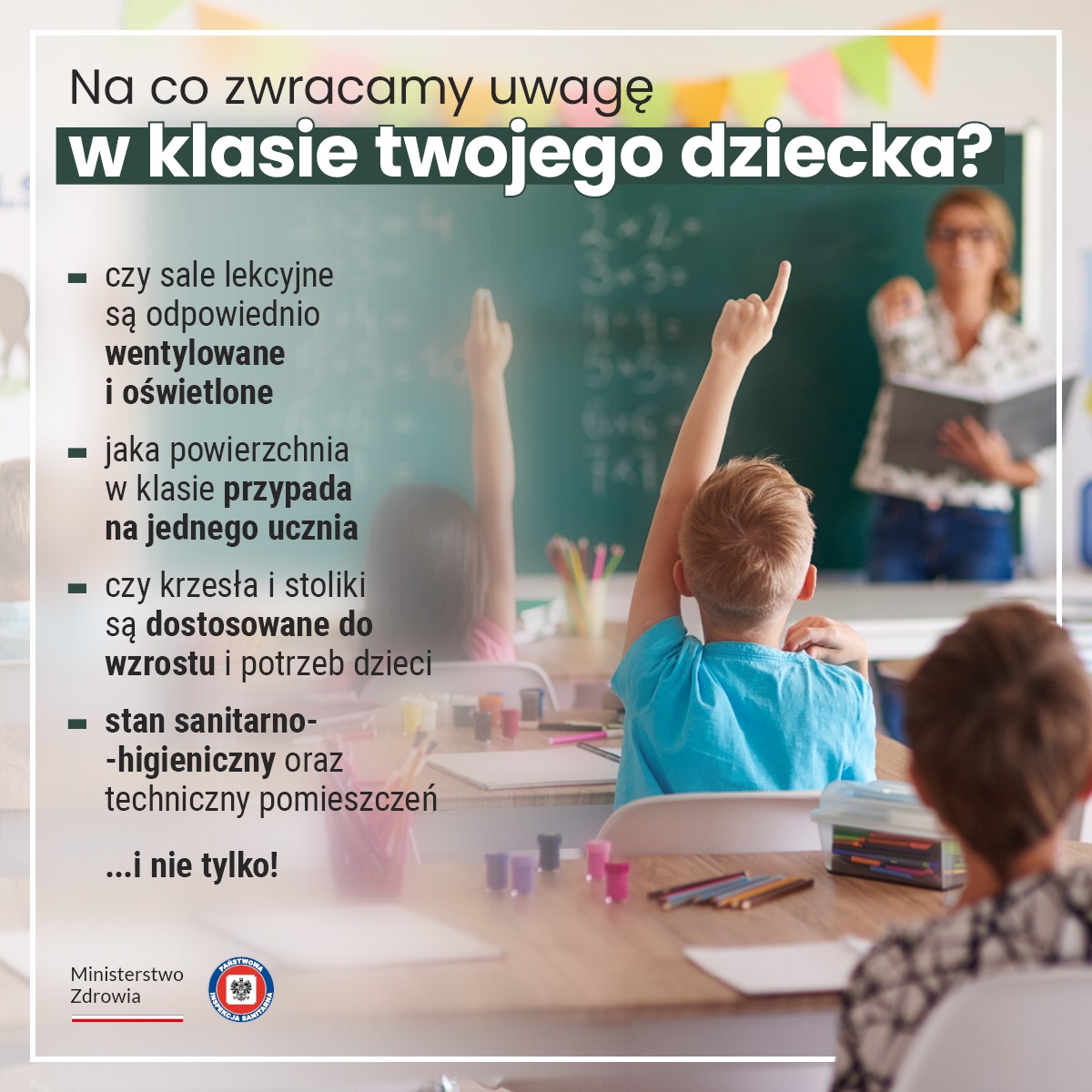 GIS_gov's tweet photo. Zaglądałeś ostatnio do klasy swojego dziecka? Pracownicy sanepidu robią to regularnie 🧐Chcesz wiedzieć, co sprawdza #sanepidwszkole? 🏫 Zobacz też ➡️ https://t.co/anHg3LgTbF https://t.co/XIg0yJawFJ