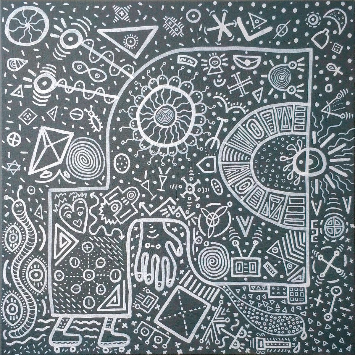 GM fam 🌧️

It's a cozy, rainy day today! It's a great time to create🪐👽🛸

Have a cosmic day!

"Pure X"  

IRL included: Acrylic on canvas 60cm x 60cm

🔗👇