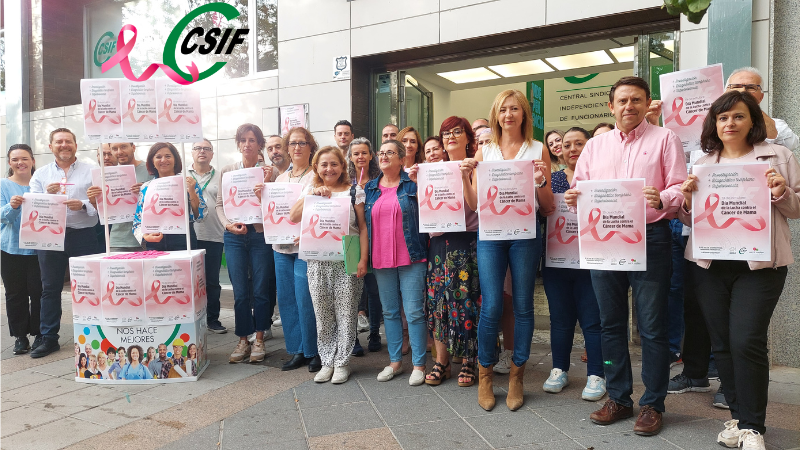 CSIFGranada's tweet photo. 🩷 Desde CSIF Granada visibilizamos el #DiaMundialContraElCancerDeMama reclamando más inversión y recursos en el sistema sanitario para la investigación y el diagnóstico temprano.
➕Investigación
➕Diagnóstico temprano
➕Supervivencia
#AlcemosLaVoz #CSIFPorTiContigo https://t.co/ZNAZqMVTTb