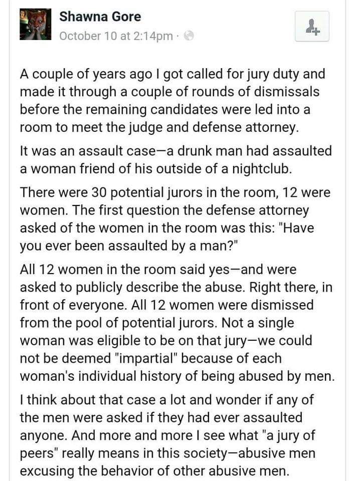 matters_yes's tweet photo. A jury of peers? https://t.co/yW2237BuJY
