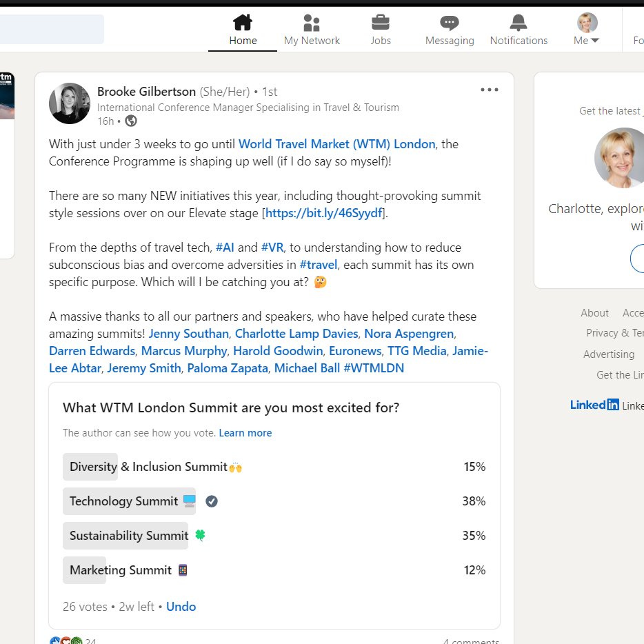 The race is on. Favourite topics for <a href="/WTM_London/">World Travel Market (WTM) London</a> 2024 #teck #sustanability @marketing and #diversity What's on your radar? Come join meand my guests  on the 7Th at the Technology Summit on the Elevate stage from 2pm.