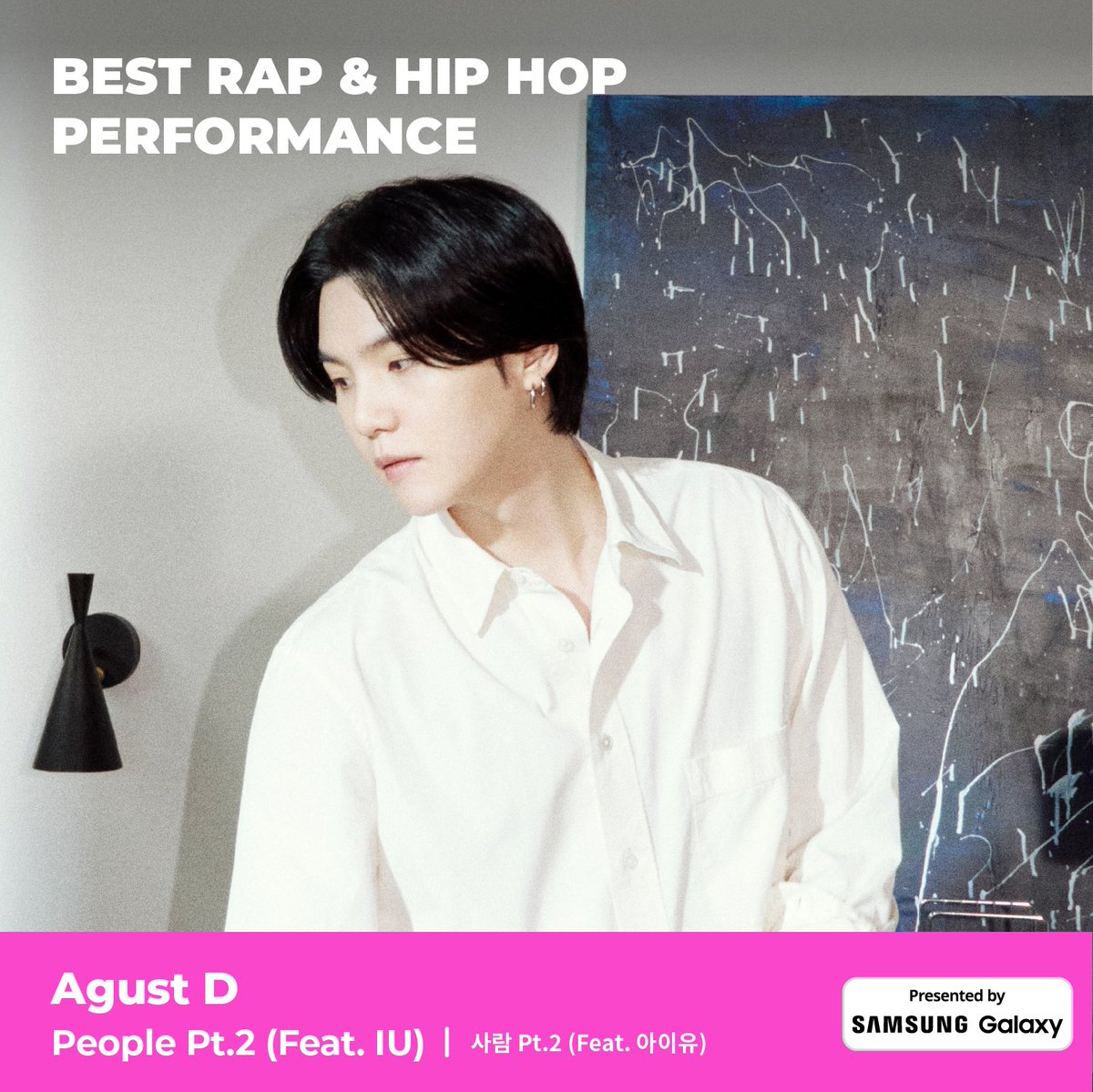namutws's tweet photo. Todas las nominaciones de @BTS_twt y miembros!

•Best Vocal Performance Group nominees:
Take Two - #BTS

•Worldwide Fans' Choice: #BTS

•Best Rap &amp; HipHop Performance nominees:
-People Pt.2 (ft. IU) - Agust D
-On The Street (with J. Cole) - J-Hope https://t.co/CmQXc9kqZV