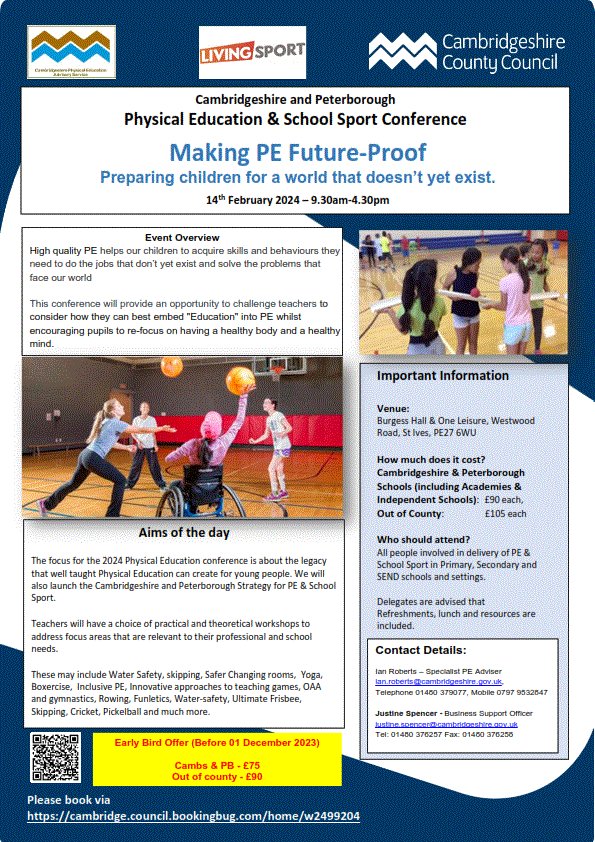 Cambridgeshire PE (@cambs_pe) on Twitter photo Its all falling into place - Cambs & PB PE conference - 14 Feb 2024 π₯°. The market place is filling up, Keynote is confirmed and workshops are looking good. Full details will be out next week <a href="/SouthCambsSSP/">South Cambs SSP</a> <a href="/CambridgeSSP/">Cambridge SSP</a> <a href="/witchfordSSP/">Di Baker</a> <a href="/HuntsSSP/">Hunts SSP</a> <a href="/PeterboroughSGO/">Peterborough School Games &Barclays Girls Football</a> <a href="/Living_Sport/">Living Sport</a> Its all falling into place - Cambs & PB PE conference - 14 Feb 2024 π₯°. The market place is filling up, Keynote is confirmed and workshops are looking good. Full details will be out next week <a href="/SouthCambsSSP/">South Cambs SSP</a> <a href="/CambridgeSSP/">Cambridge SSP</a> <a href="/witchfordSSP/">Di Baker</a> <a href="/HuntsSSP/">Hunts SSP</a> <a href="/PeterboroughSGO/">Peterborough School Games &Barclays Girls Football</a> <a href="/Living_Sport/">Living Sport</a>