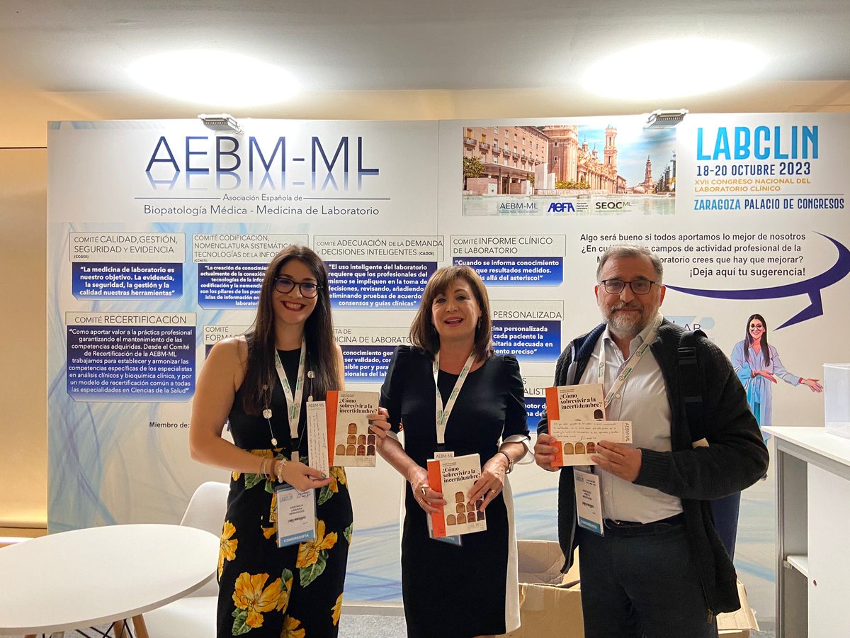 En Zaragoza,Congreso del Laboratorio labclin2023.es
Cada vez con menos incertidumbre de que está siendo un éxito.
Gracias a ⁦⁦<a href="/AnaBayes/">BayesAna (Anabel Forte) 🏳️‍🌈🧚🏼‍♂️🍉</a>⁩ por su dedicación y dedicatoria
⁦<a href="/aebm_ml/">AEBM-ML</a>⁩ ⁦<a href="/arropT/">Arrop i Tallaetes</a>⁩ ⁦<a href="/aefa_es/">AEFA</a>⁩ ⁦<a href="/SEQC_ML/">SEQC_ML</a>⁩ ⁦<a href="/congresolabclin/">Laboratorio Clínico</a>⁩