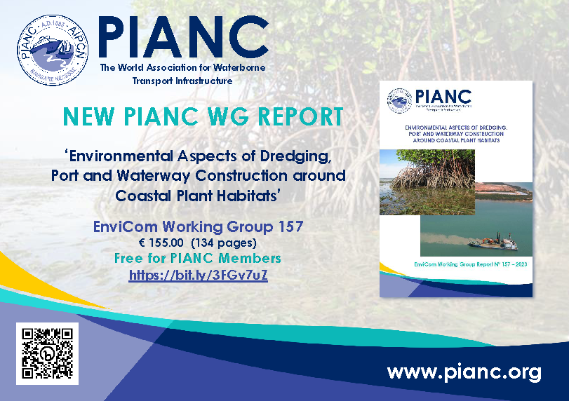PIANC1's tweet image. We are glad to announce the publication of 2 new Working Group reports! 

Download your free copies as a PIANC member or purchase your copy in the PIANC webshop!

#pianc #wgreports #incom #envicom