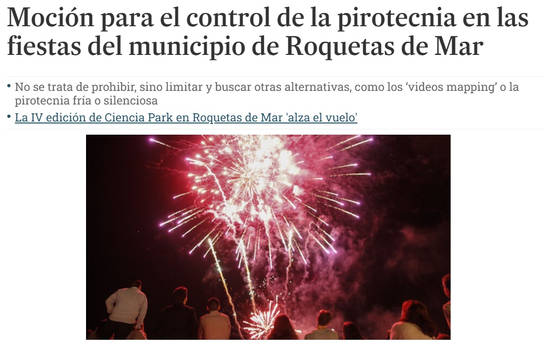 iuroquetas's tweet photo. 🔉Cuando se trata de mejorar la vida de los roqueteros no paramos, e insistimos con el control de la pirotecnia.
🎆No es prohibir, es buscar alternativas + integradoras.
🎉La diversión de unos no puede ser el sufrimiento de otros.
https://t.co/ab1OfJAPRH https://t.co/XwxmFFHUq8