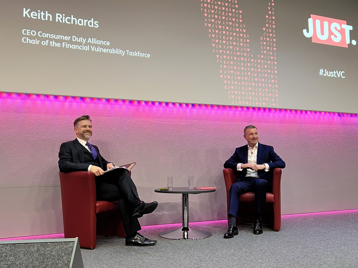 Consumer Duty (@consumerduty) on Twitter photo Our CEO, Keith Richards, on stage at the <a href="/Just_Adviser/">Just Adviser</a> Vulnerability Conference #JustVC
#ConsumerDuty #FinancialPlanning
<a href="/CISI/">The CISI</a> <a href="/pfsconf/">Personal Finance Society</a> <a href="/StudyLIBF/">LIBF</a> <a href="/SOLLAadvice/">SOLLA</a> Our CEO, Keith Richards, on stage at the <a href="/Just_Adviser/">Just Adviser</a> Vulnerability Conference #JustVC
#ConsumerDuty #FinancialPlanning
<a href="/CISI/">The CISI</a> <a href="/pfsconf/">Personal Finance Society</a> <a href="/StudyLIBF/">LIBF</a> <a href="/SOLLAadvice/">SOLLA</a>