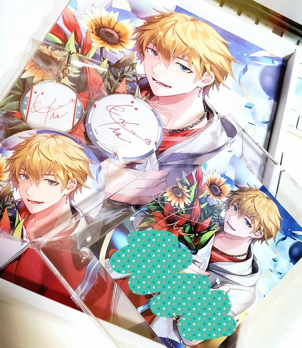 エビオの誕生日グッズ届いた〜〜〜