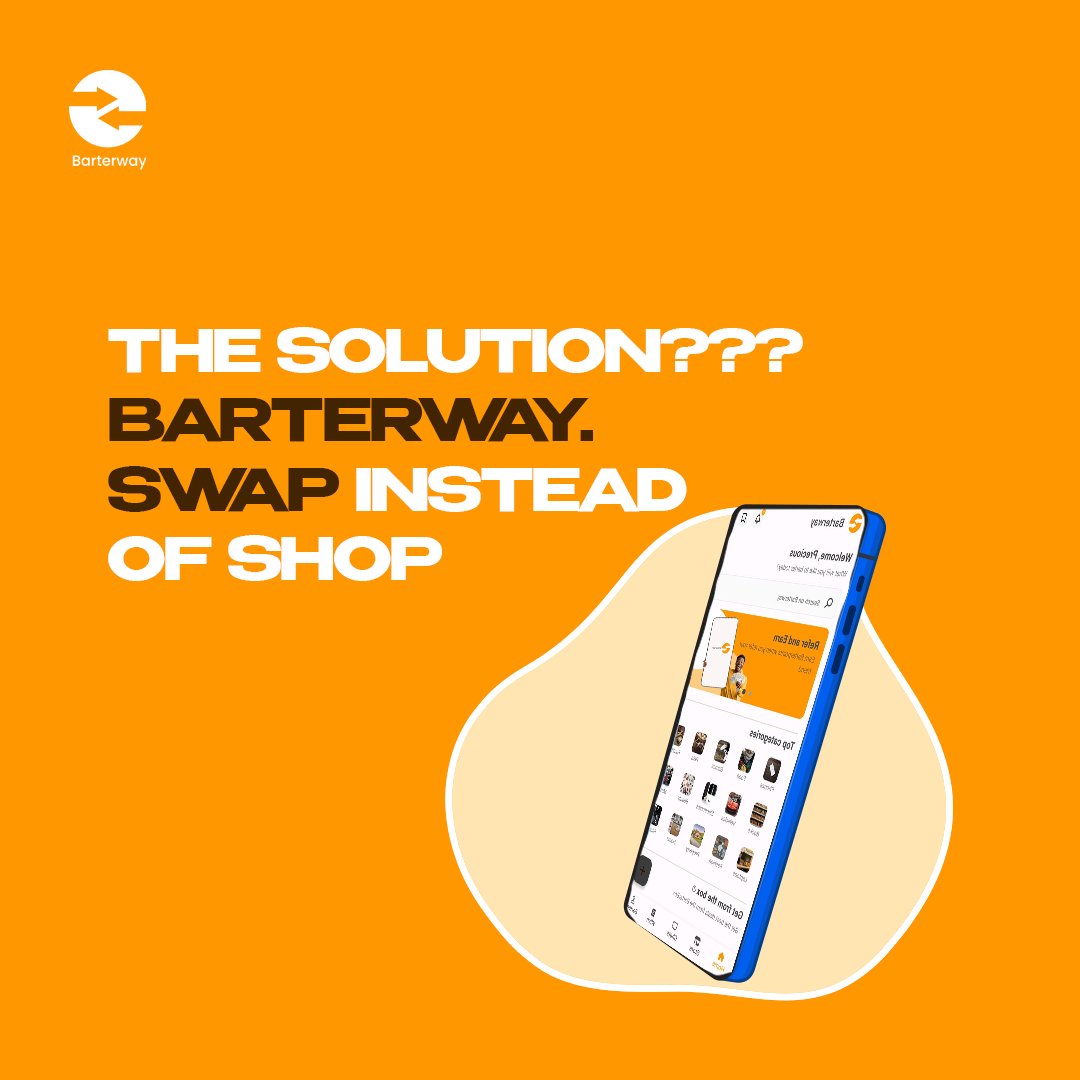 barterway's tweet photo. How BarterWay is changing the way you shop.
With evolving times and seasons, Barterway is redefining modern shopping with an ancient twist.
Try the app via Google Play Store or Apple Store today.
#exchange #easyexchange #exchangemadeeasy #tradebybarter #barterway https://t.co/lWzEZMq4rd