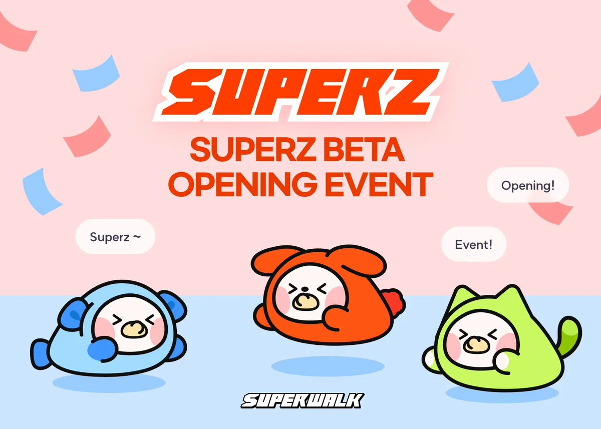 To celebrate the opening of the Superz beta version, 
we are excited to announce two main events🔥

1. Superz Leaderboard rewards
🎯Total Prize: 97,400 GRND (about $15,000 USD)

2. Superz Raffle event everyweek!

⬇️Check the full announcement 
🔗medium.com/@SuperWalk/sup…