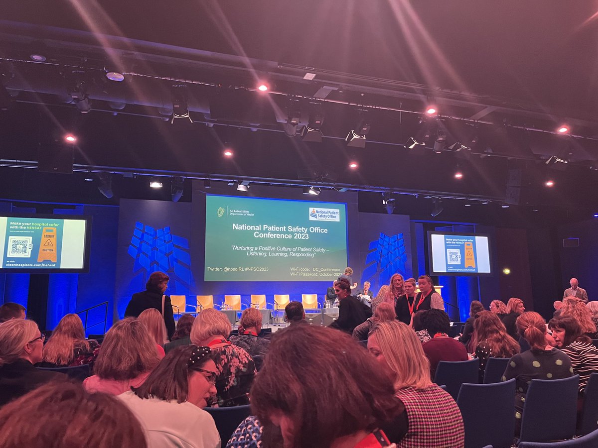 Privileged to have opportunity to attend National Patient Safety Conference with ⁦@DunningBronagh⁩ & we look forward to sharing learning & resources ⁦@NPQD_CHB⁩ ⁦@ConnollyNursing⁩ #NPSO2023