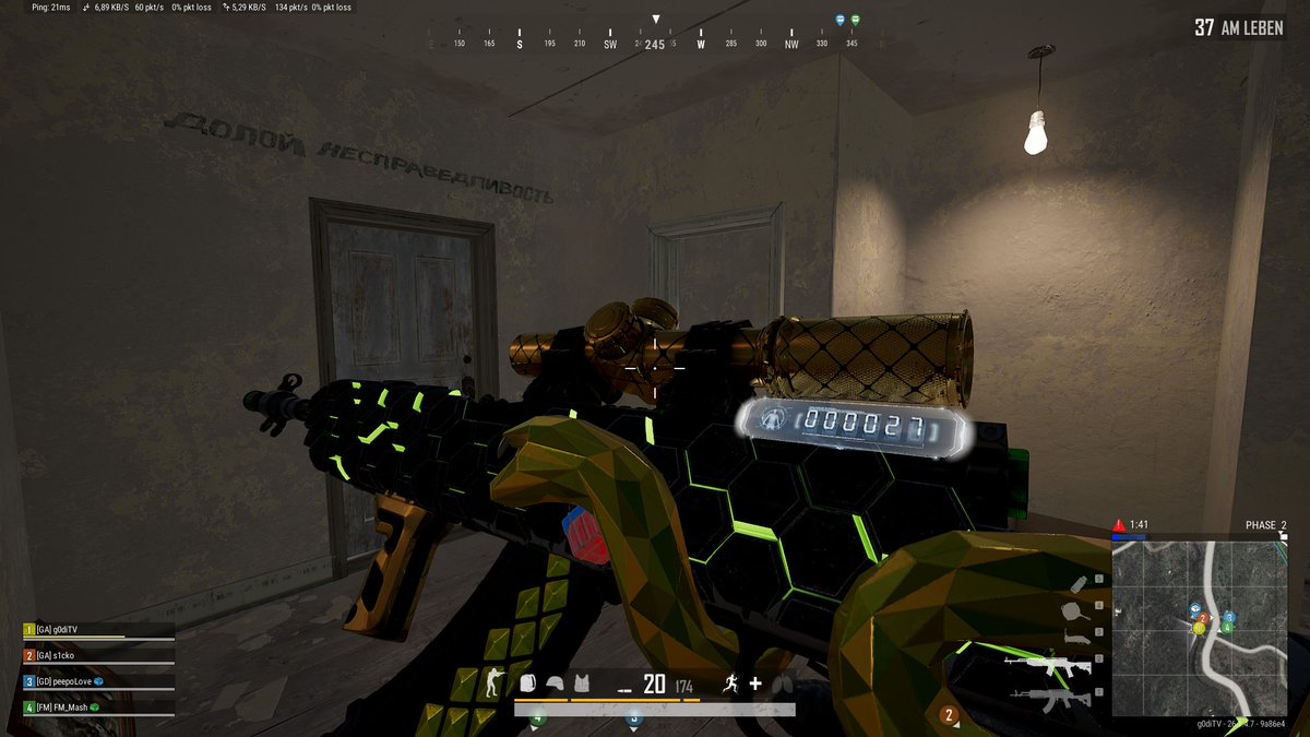 Lieber das 6x times Scope oder doch eher das 8x? <a href="/PUBG_DE/">PUBG: BATTLEGROUNDS Deutschland 🇩🇪</a> #pubg #pubgsks

twitch.tv/g0di