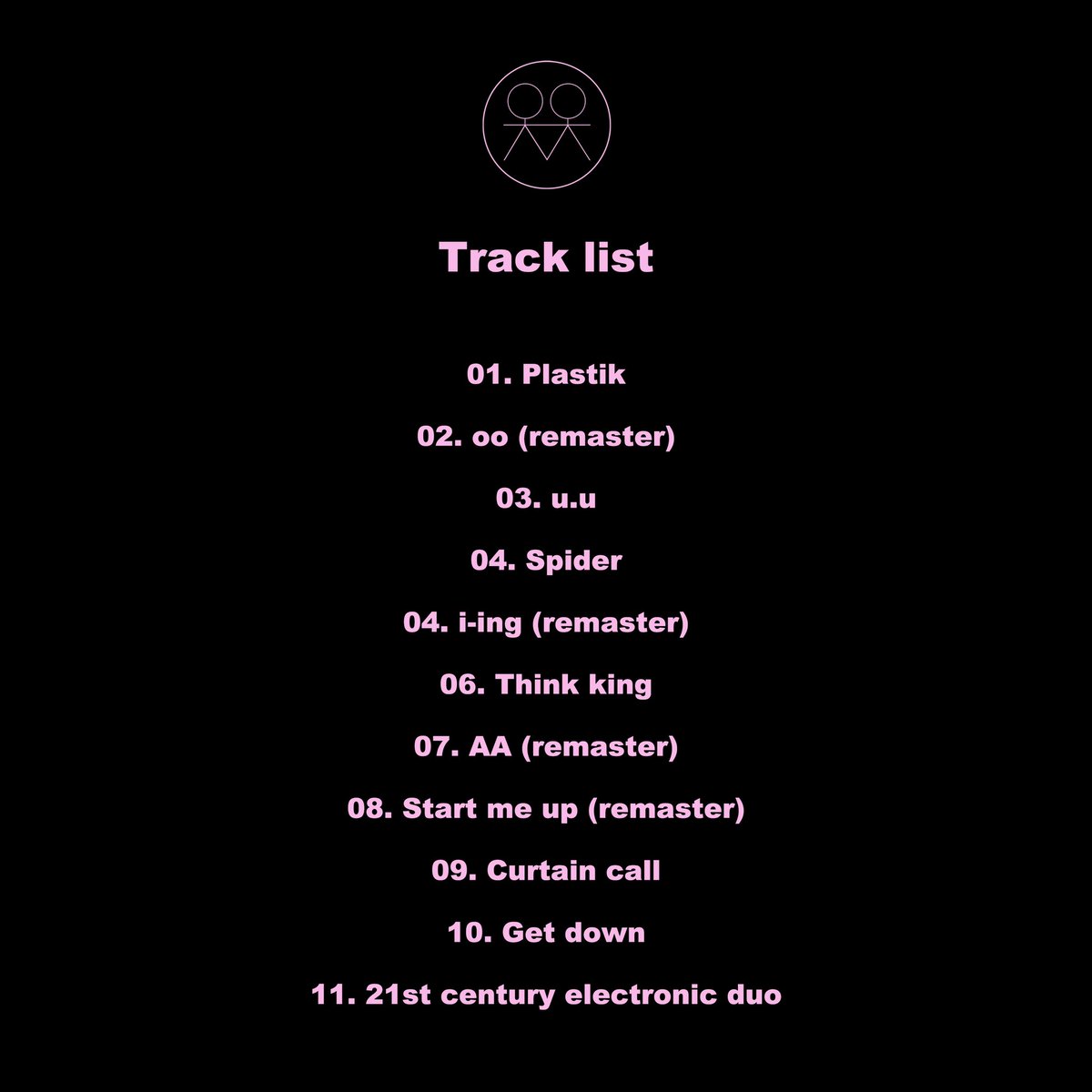 otot_official's tweet image. 옷옷(OTOT) 정규 1집 Track list
Tomorrow 6pm RELEASE

#OTOT #옷옷 #21centuryelectronicduo #이선규 #고범준