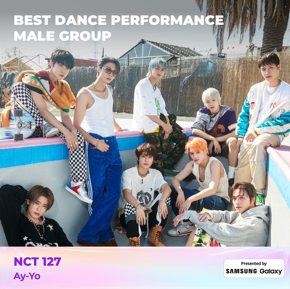 MnetMAMA's tweet photo. [#2023MAMA] Best Dance Performance Male Group Nominees I 베스트 댄스 퍼포먼스 남자 그룹 후보

#nct127 #AyYo

ONE I BORN
2023 MAMA AWARDS
2023.11.28(TUE)-29(WED) 6PM(KST)

#MAMAAWARDS 
#2023MAMAAWARDS https://t.co/38TFV8DlUe