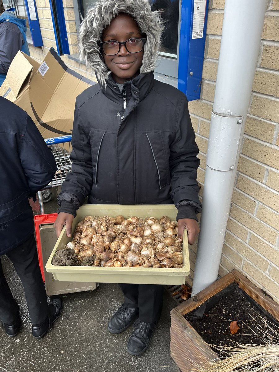 WestminsterBD3's tweet photo. Spring bulb planting in the rain @WestminsterBD3 @WeAreBDAT @EcoSchools https://t.co/bW5CPg4XAu