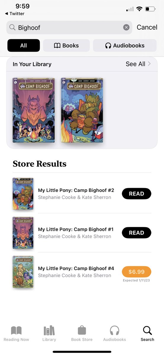 distantwolf's tweet image. Hi @IDWPublishing  any reason MLP Camp Bighoof #3 hasn’t been released in NZ on the Apple Books store yet? Oversight?