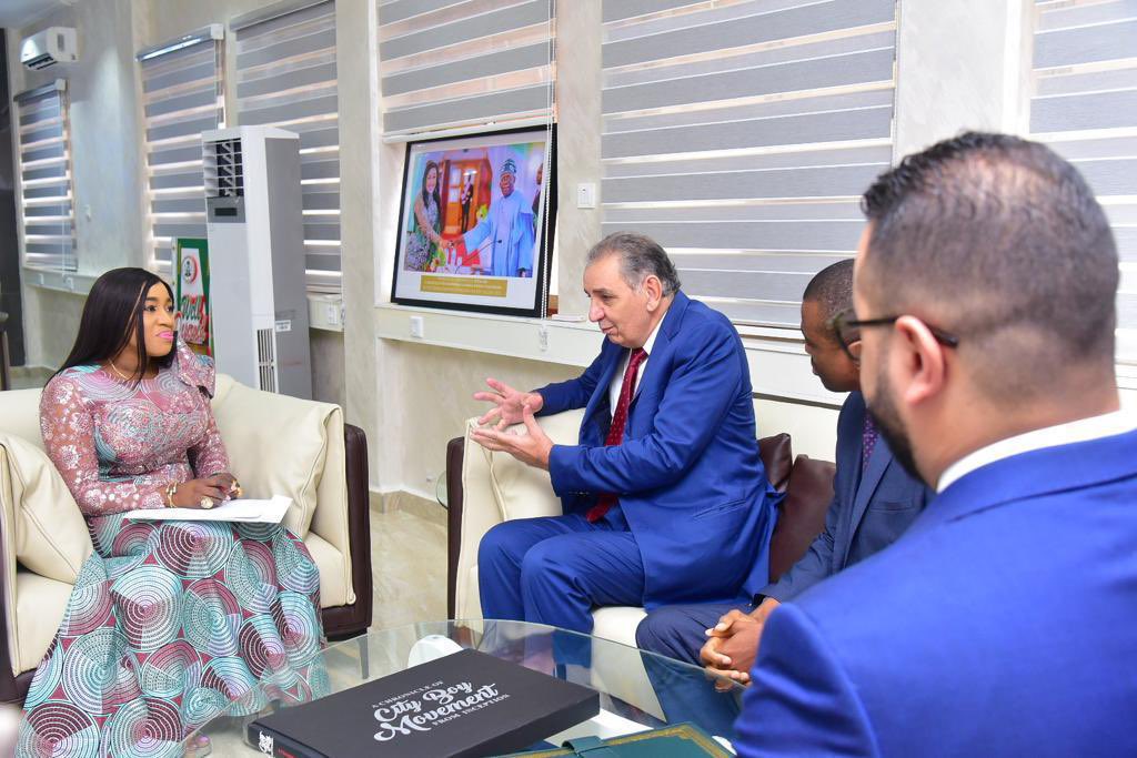 kennymonet's tweet photo. @edu_betta Minister of Humanitarian Affairs and poverty Alleviation holds Strategic meeting with Ambassador of Morocco, His Excellency Ou Ali Tagma, He pledge their support to the Provision of durable solutions to persons affected by humanitarian crises in Nigeria 
#RenewedHope https://t.co/y67s1lOEjn