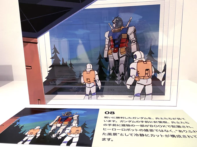 福岡ガンダム祭り⑥福岡美術館巨大ロボット展ガンダムの等身大床絵 