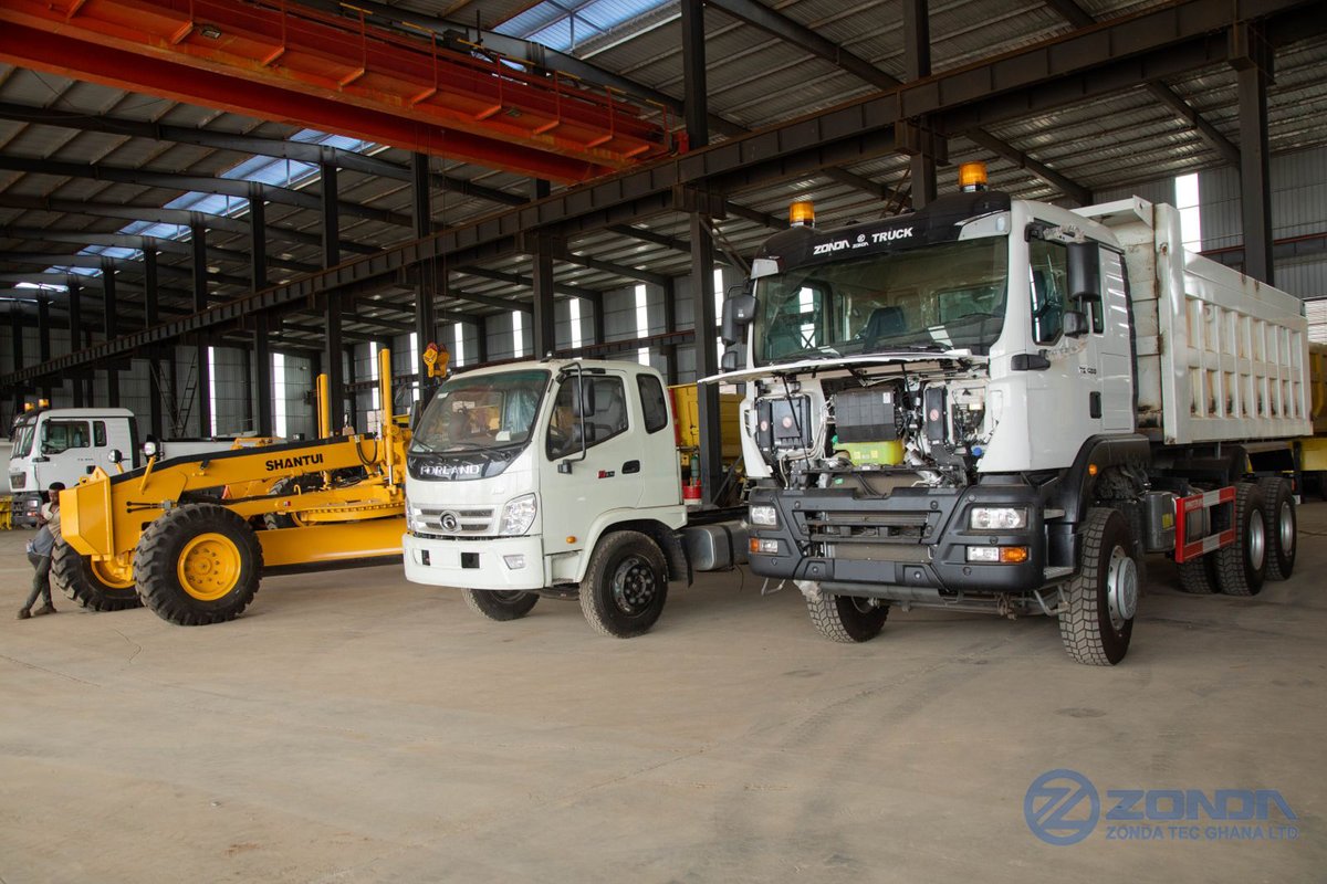 Zondatecghana's tweet photo. PRESIDENT AKUFO-ADDO COMMISSIONS PHASE 2 OF ZONDA SINOTRUK ASSEMBLY PLANT AND CUT SOD FOR THE COMMENCEMENT OF PHASE 3 OF ZONDA SINOTRUK ASSEMBLY PLANT AT GOLF CITY, TEMA ON TUESDAY 17TH OCTOBER, 2023. https://t.co/iuDDIIamvX