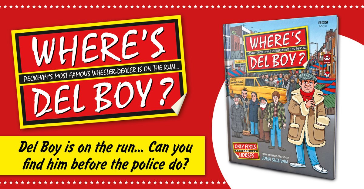 Lovely jubbly! Where's Del Boy, by #JimSullivan, @steveclarkuk and @mikejonesdesign is out today! lnk.to/WheresDelBoy #OnlyFoolsAndHorses
