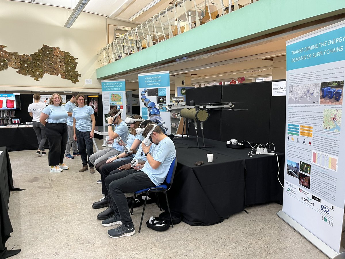 This is a collaborative work between <a href="/IM_UCL/">Intelligent Mobility @ UCL (IM@UCL)</a> <a href="/CTS_UCL/">UCL Centre for Transport Studies</a> <a href="/PearlPlace_/">PEARLplace</a> <a href="/CEGE_UCL/">CEGE UCL</a> &amp; <a href="/unisouthampton/">University of Southampton</a> &amp; <a href="/bournemouthuni/">Bournemouth Uni</a> &amp; @UniLeedsNews within a <a href="/EPSRC/">Engineering and Physical Sciences Research Council</a> funded project <a href="/EDroneResearch1/">E-Drone Research</a>. Thanks to the #DiscoveryHub - Grow #BloomsburyFestival2023 for giving us this fantastic opportunity!