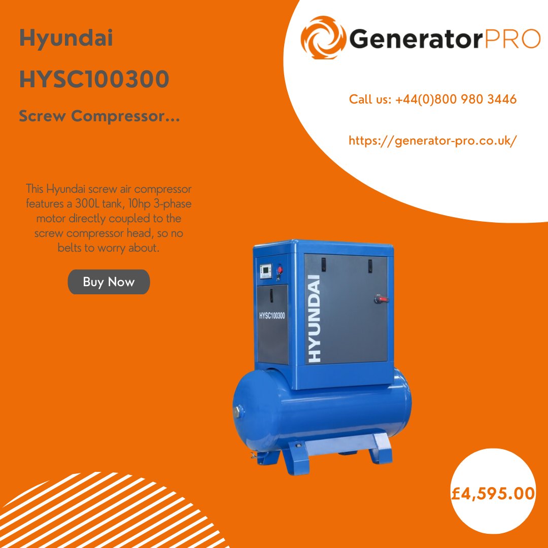GeneratorPro1's tweet image. BUY this #hyundai #screwcompressor for £4,595.00

HERE: generator-pro.co.uk/product/hyunda…

#generatorpro #generator #genertors #petrolgenerators #dieslgenerators #lpggenerators #powertools #lawnmowers #preassurewashers #strimmers #waterpumps #drills #toolchests #multitools #welding