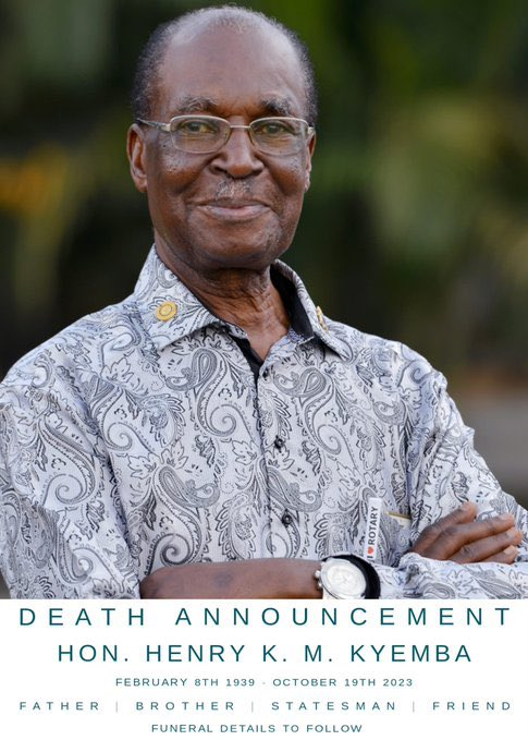 bbstvug's tweet photo. Kitalo! Eyaliko minisita w’ebyobulamu mu gavumenti ya Idi Amin, Hon. Henry Kyemba afudde! Ono ajjukirwa nnyo olw’ekitabo kye ‘A State of Blood’ kyeyawandiika nga akolokota obukulembeze bwa Pulezidenti Idi Amin bweyali agamba nti bwali bufuuse bwa bakanywa musaayi nga kino kyekyamuviirako n’okuddukira mu buwang’anguse. Ebisingawo birindirire mu #BBSGambuuze