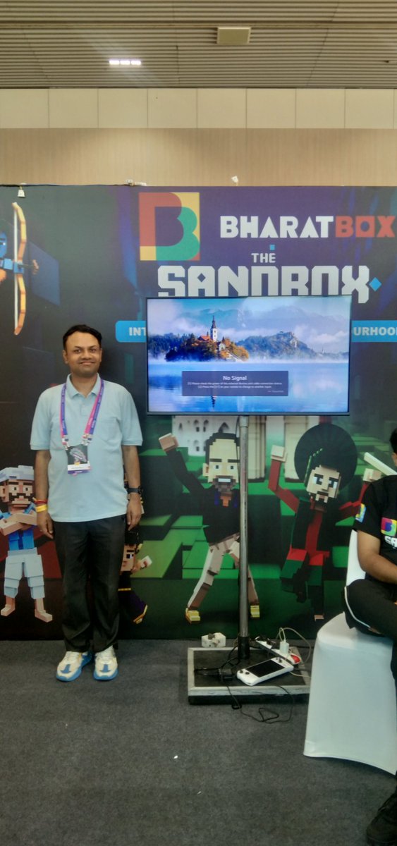 drraghavendra91's tweet image. Feeling elated and Glad to be @TheSandboxIndia in #Unfold2023