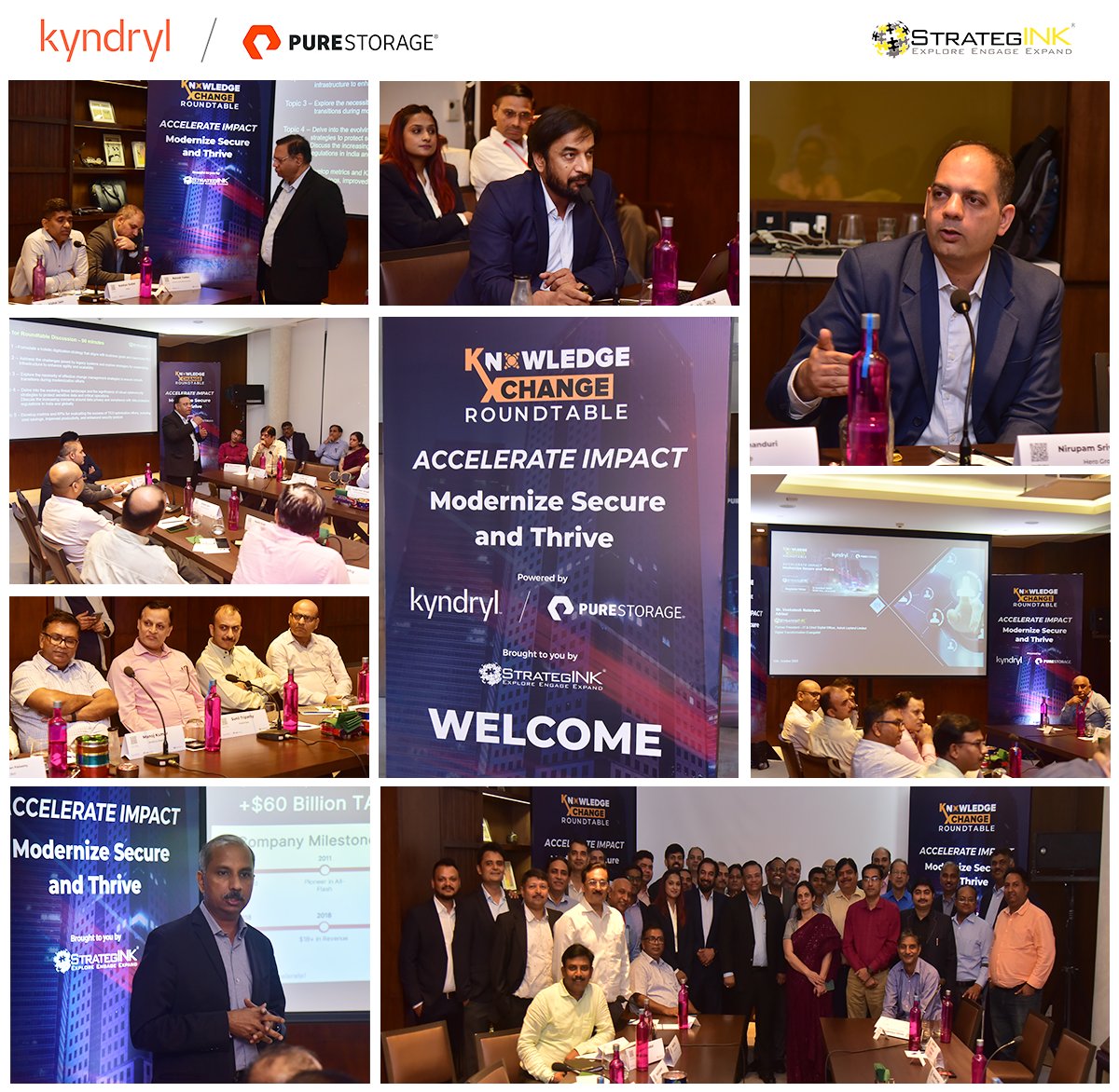 StrategINK's tweet image. An Exclusive Knowledge X-Change Roundtable on Accelerate Impact: Modernize, Secure and Thrive was powered by @KyndrylIndia  &amp;amp; @PureStorageIN in partnership with @StrategINK .

#KnowledgeXchange #DigitalTransformation  #Kyndryl  #PureStorage #Cybersecurity #DataPrivacy #ROI