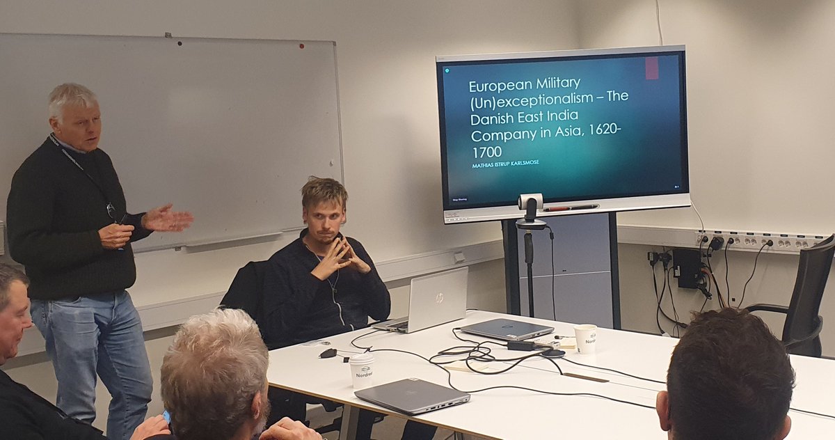 On 18 October, we had the privilege of hosting Mattias Istrup Karlsmore from Stockholm University who presented his research on 'The Tale of a Ship and a Fortress - European Military Exceptionalism in Asia on the Small Scale in Danish Tranquebar, 1640-1680' #globalhistory