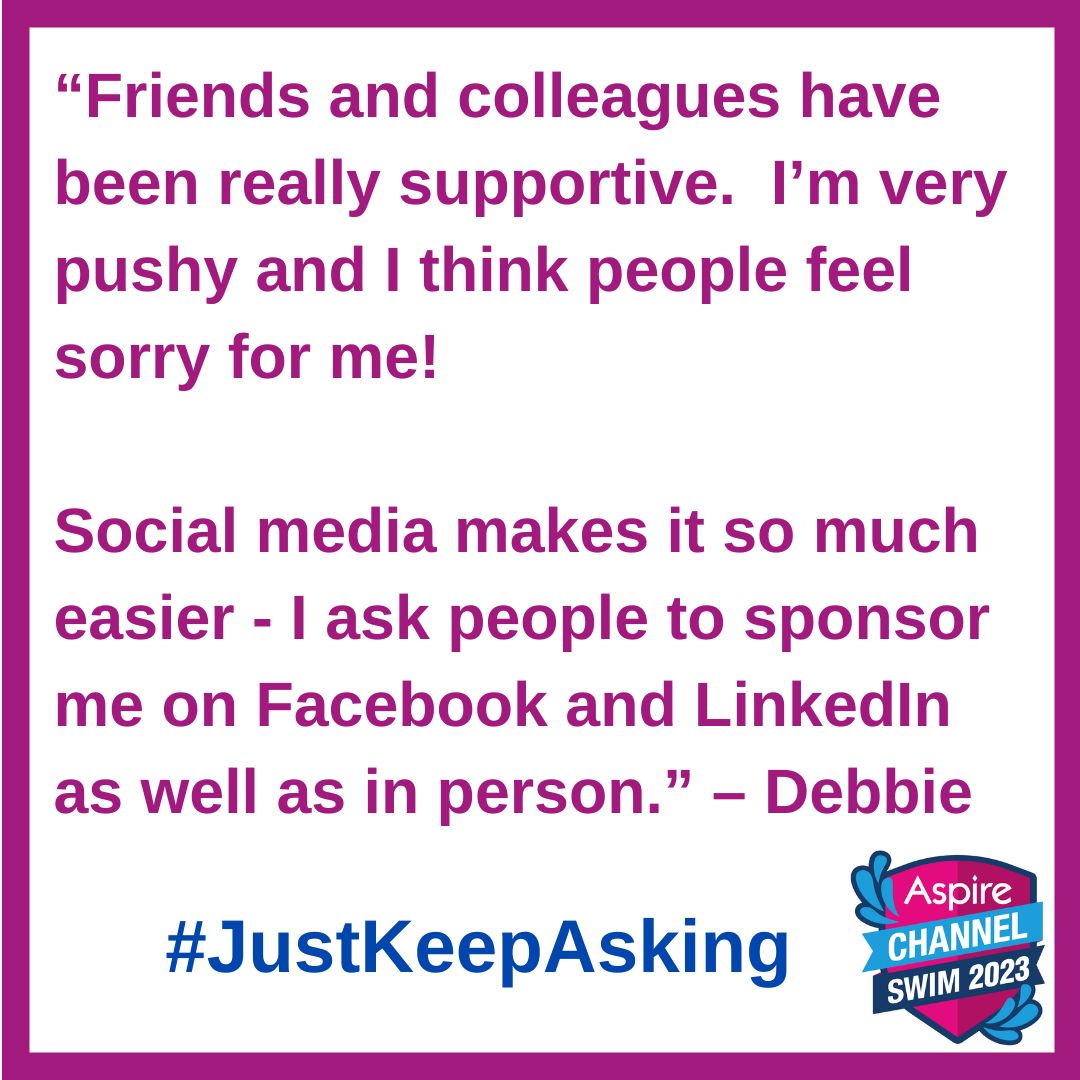 AspChannelSwim's tweet image. All our swimmers say the best way to get sponsors is to #JustKeepAsking!  #FundraisingFriday